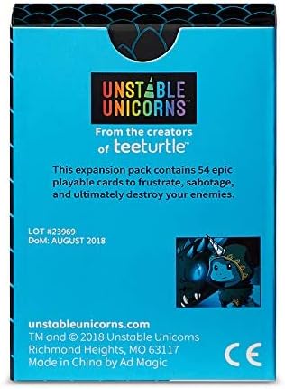 Unstable Unicorns Dragons card game expansion