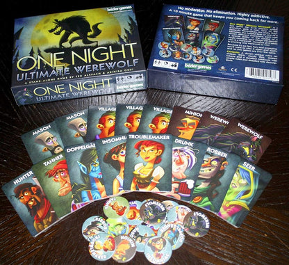 One Night Ultimate Werewolf base game for kids teens and adults  tabletop game