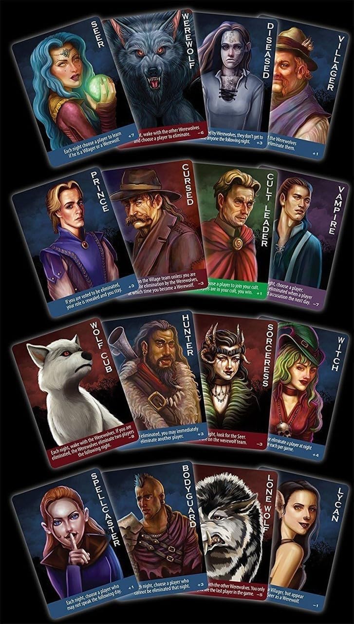 Ultimate Werewolf Deluxe Edition board game 5-75 players! for kids tabletop game