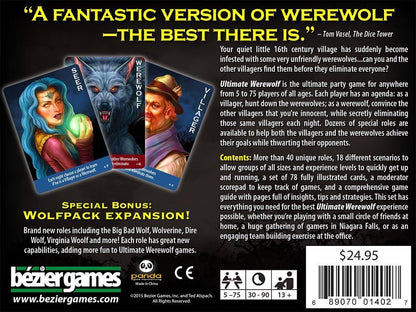 Ultimate Werewolf Deluxe Edition board game 5-75 players! for kids tabletop game