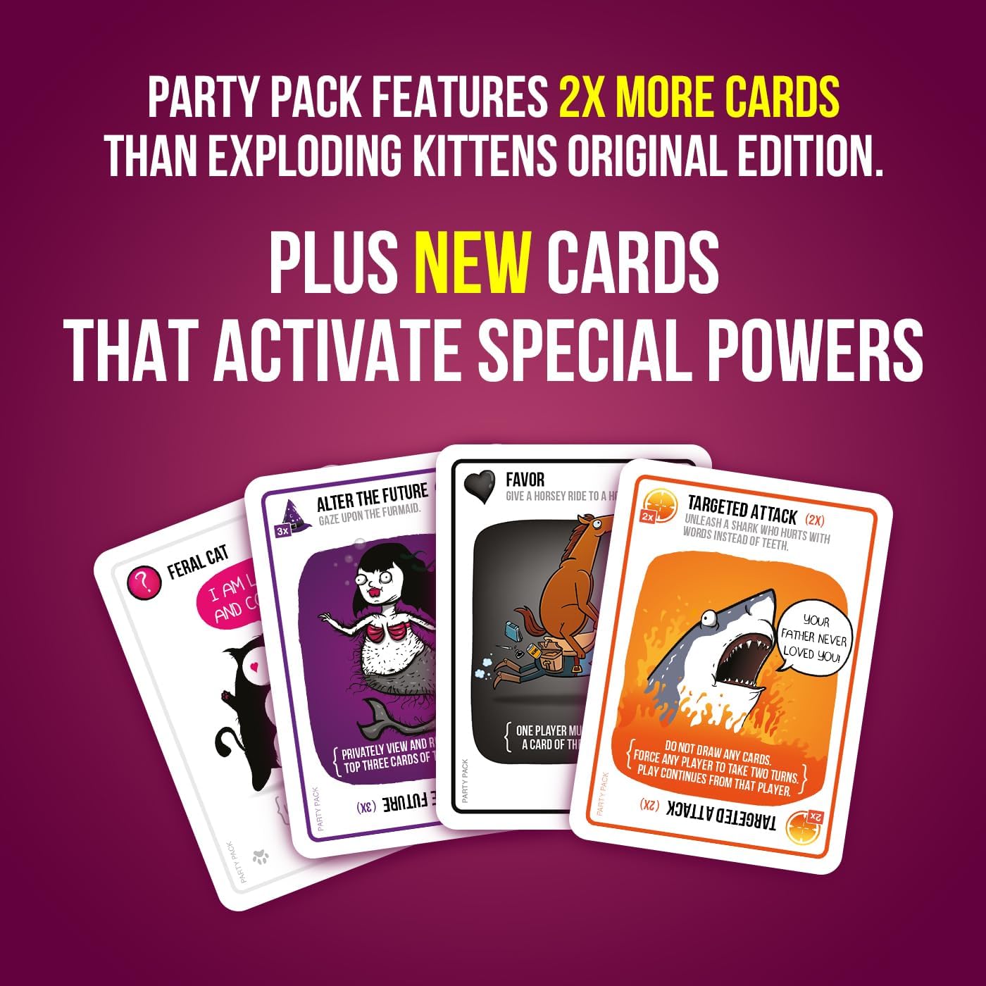 Exploding Kittens Party Pack Card Game for kids-teens and adults