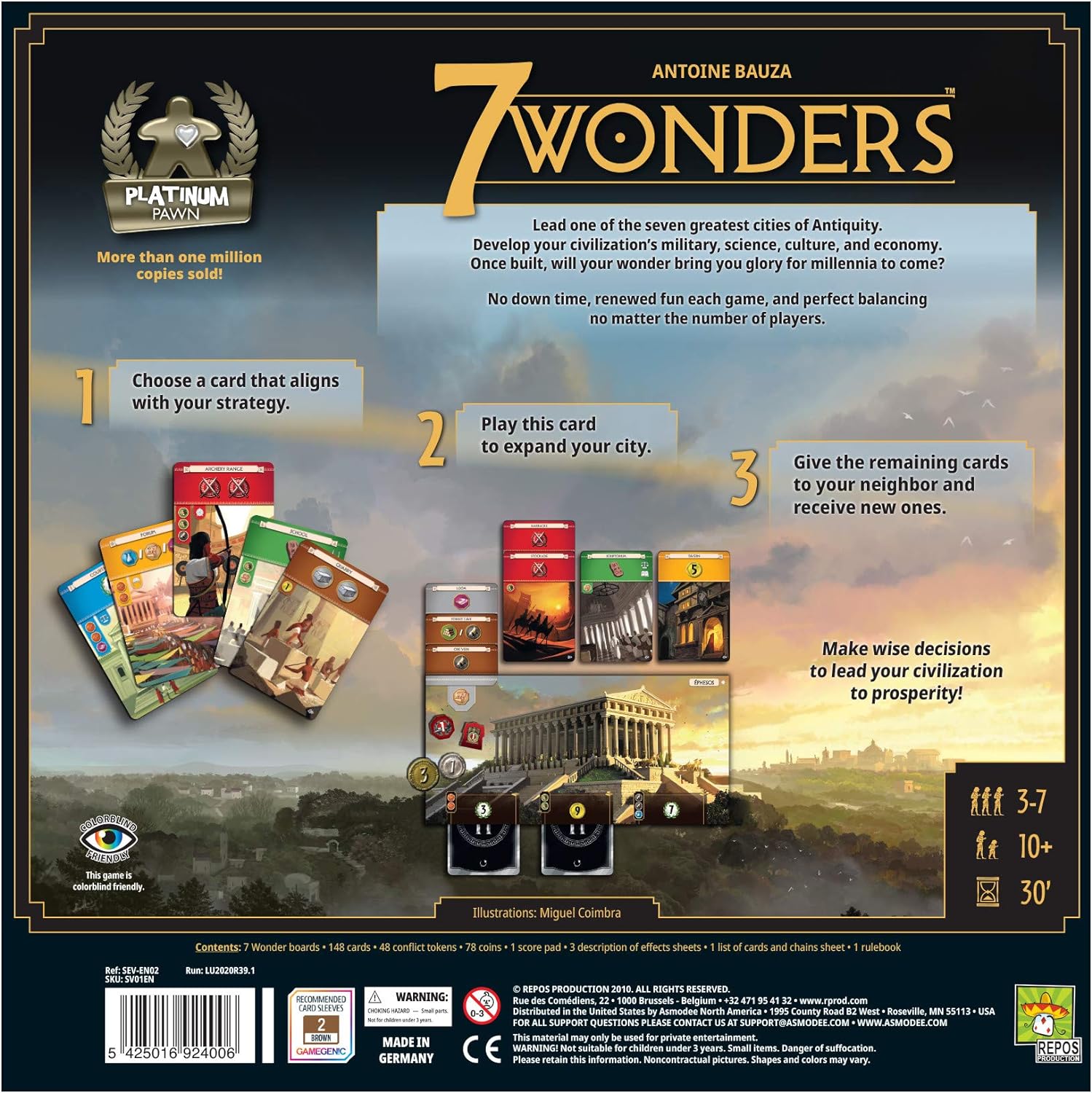 7 Wonders Board Game BASE GAME (New Edition)