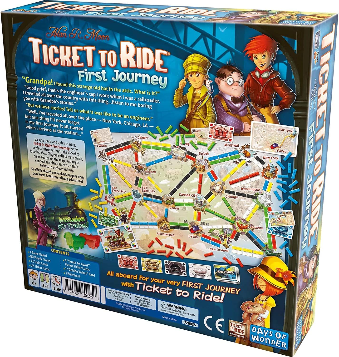Ticket to Ride First Journey Board Gametabletop game