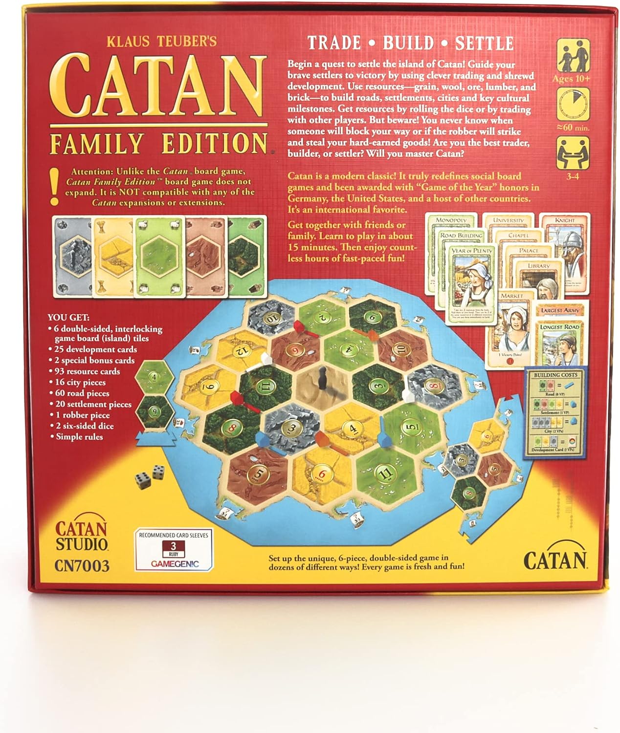 CATAN Family Edition Board Game tabletop games