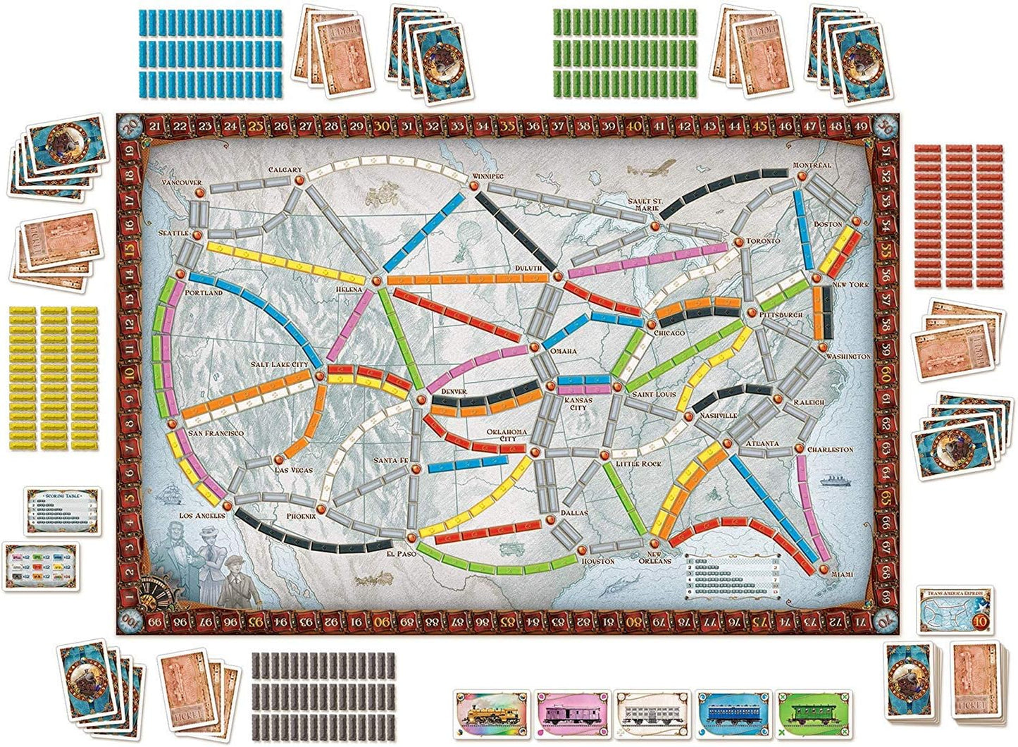 Ticket to Ride Board Game USA tabletop games