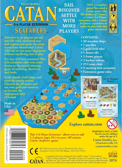 Catan Seafarer 5-6 Player Extension board game tabletop game