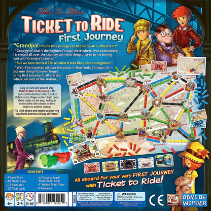 Ticket to Ride First Journey Board Game tabletop game