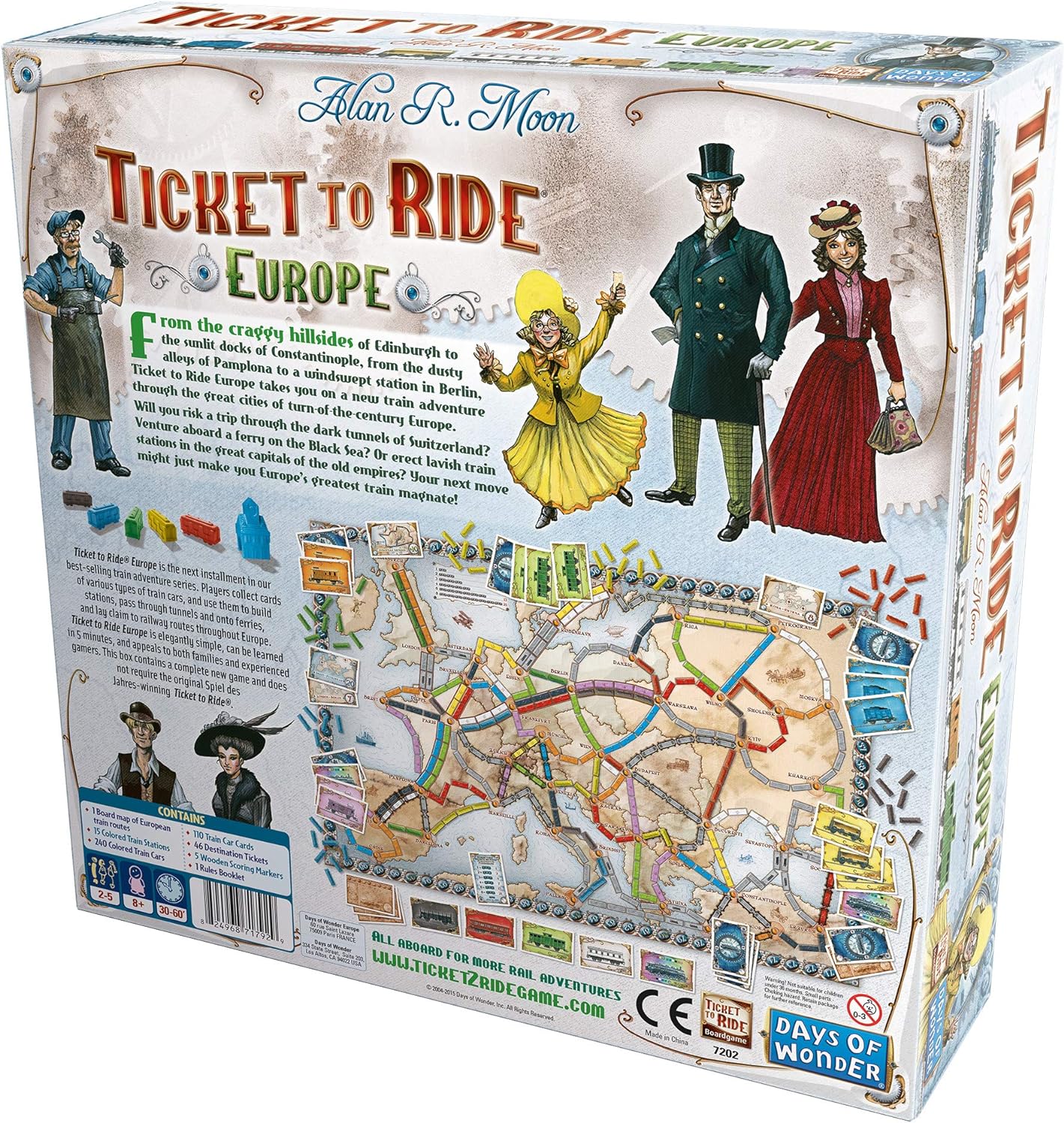 Ticket to Ride Europe  board game tabletop game