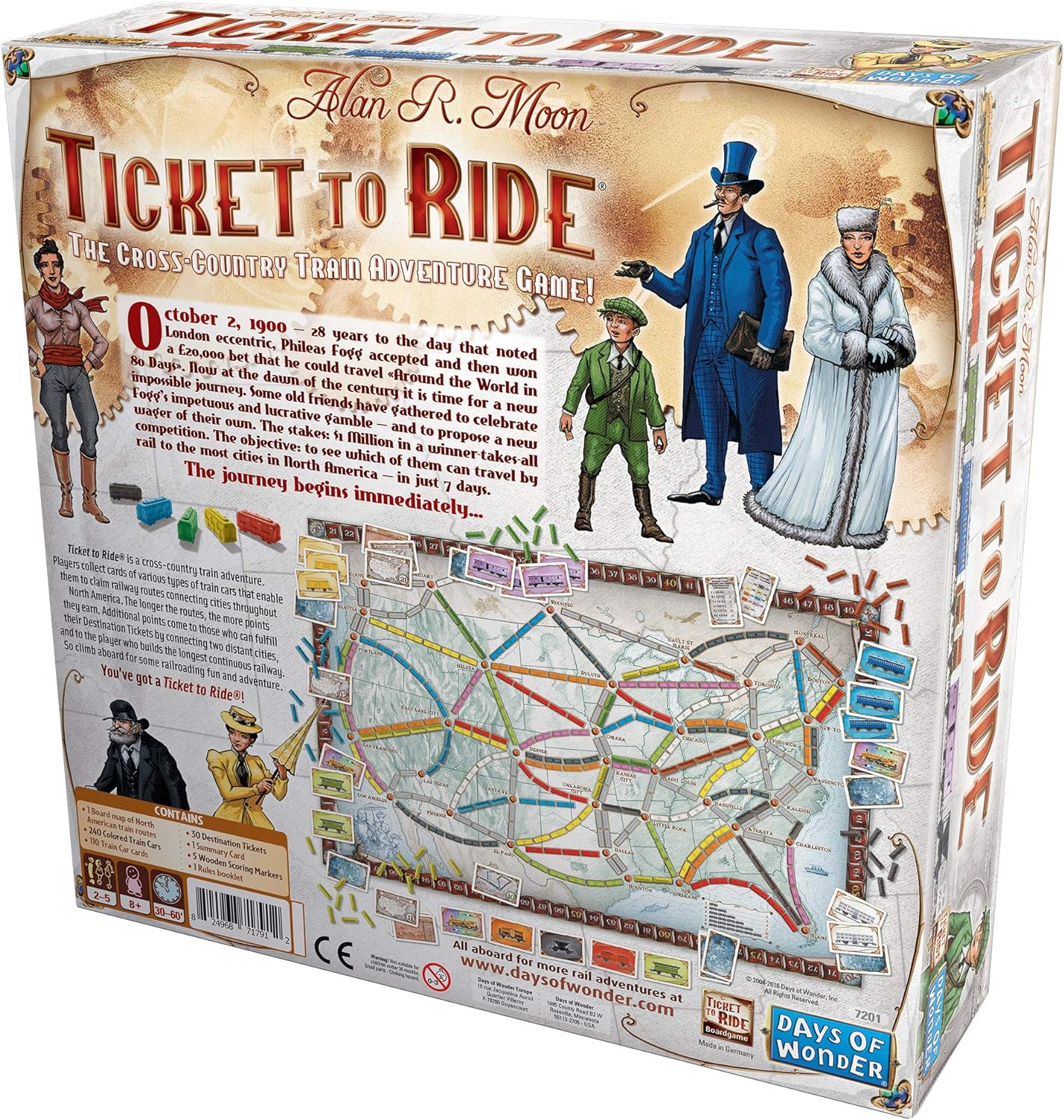 Ticket to Ride Board Game USA tabletop games