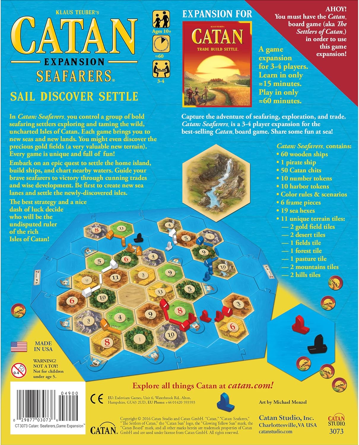 Catan seafarer expansion board game tabletop game