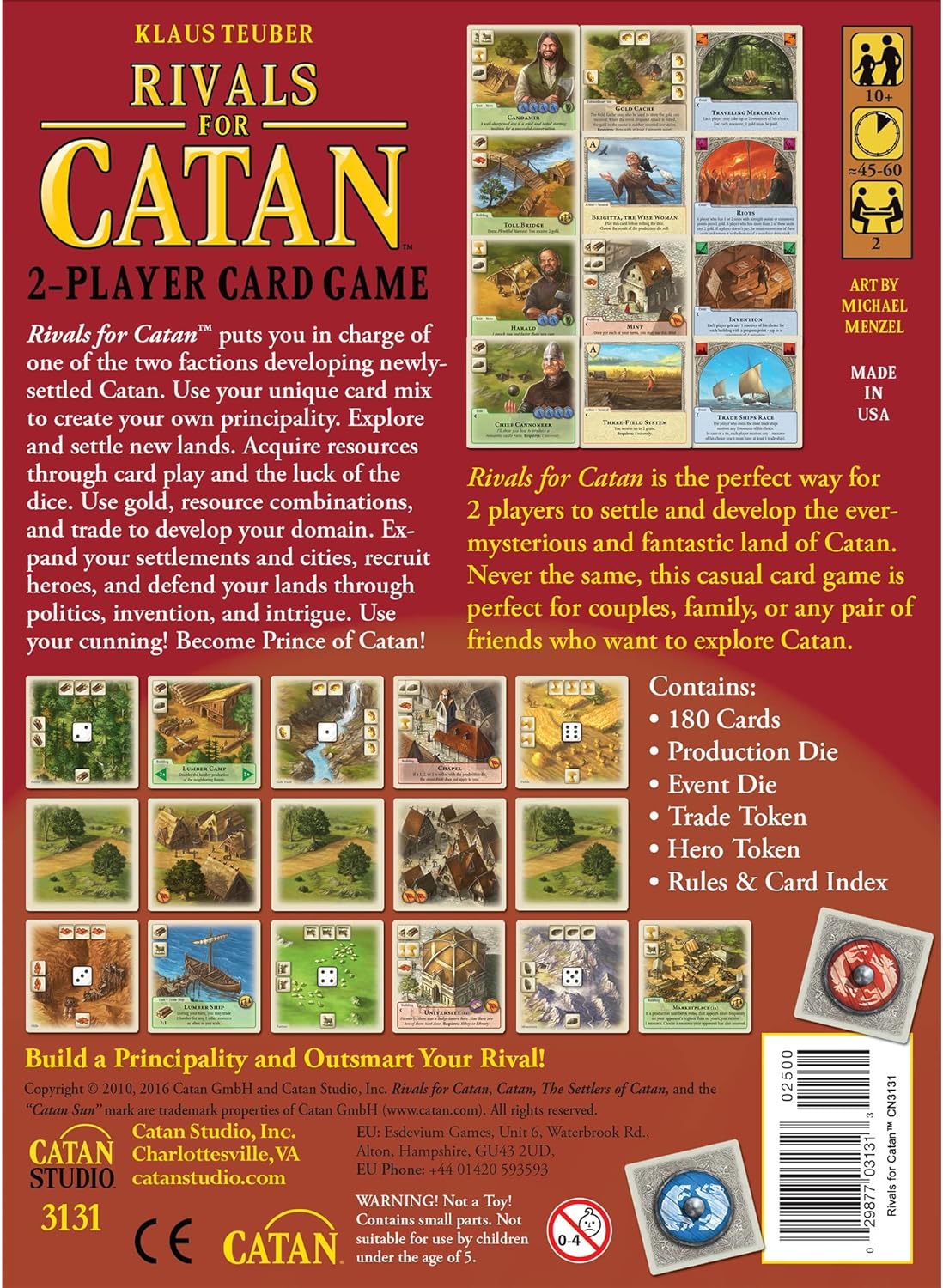 rivals for catan 2 player card game