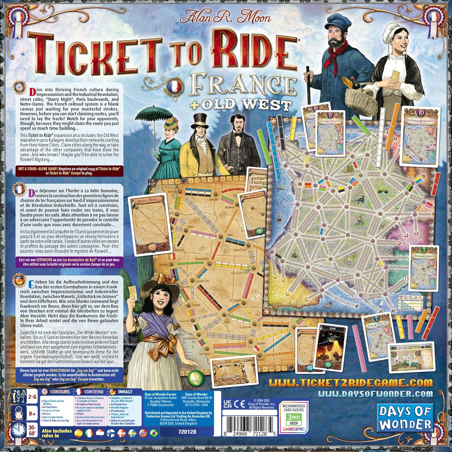 Ticket to Ride France board game tabletop game