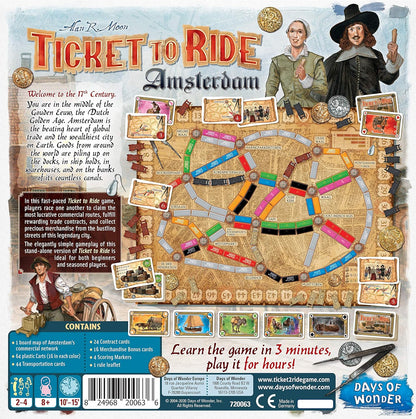 Ticket to Ride Amsterdam board game tabletop games